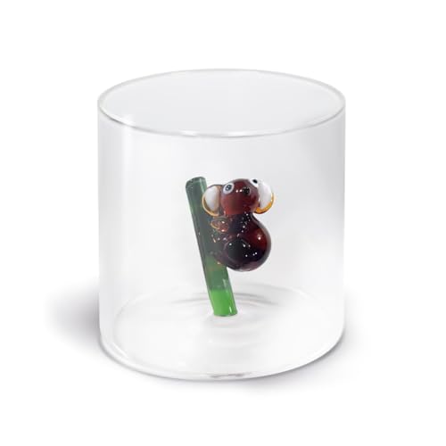 Wd Lifestyle - Bicchiere In Vetro Borosilicato 250Ml Con Decorazione Koala