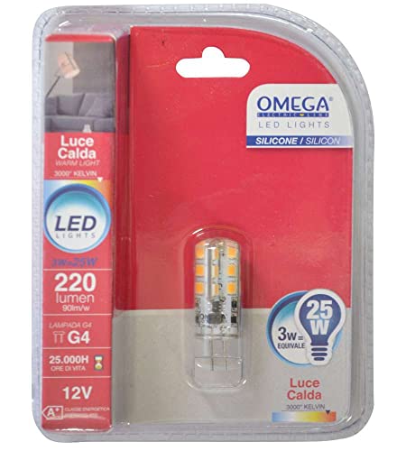 Lampadina Mini Tubolare Led 3W 3000K