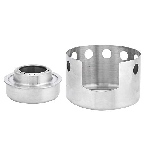 Magt Mini Fornello Ad Alcool, Campeggio Escursionismo Fornelli Con Alcool Mini Fornello Portatile In Acciaio Inossidabile Con Griglia Per Combustibile