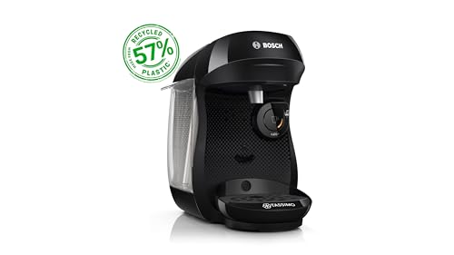 Bosch - Tassimo Happy Friendly, Caffettiera Multi-Bevanda, Fino A 70 Bevande, Onetouch, Intellibrew™, Nero, Tas102E