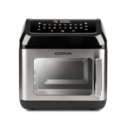 G3 Ferrari G10187 Friggisano Evo 13L Friggitreice Ad Aria, 1700W, 13 Litri, 16 Programmi, Display Digitale, Funzione Essiccatore, Accessori Inox Bpa/P