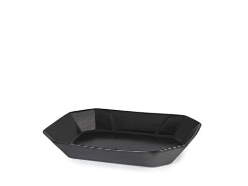 Pt Streat Set 2 Vaschette In Stoneware Nero 17X22Cm