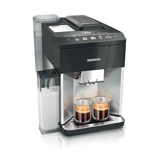 Siemens Macchina Da Caffè Automatica Eq500 Integrale, 10 Specialità, 2 Tazze Contemporaneamente, Serbatoio Acqua 1,9 L, Con Filtro Acqua Brita In Acci