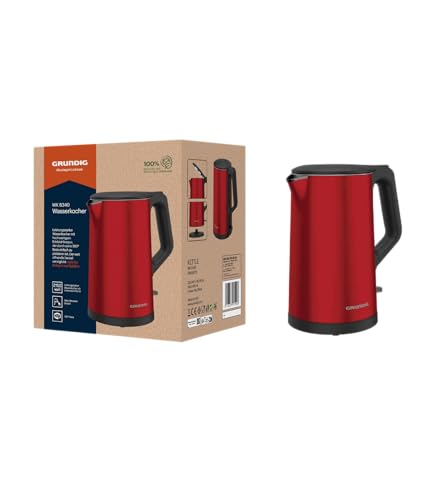 Grundig Wk 8340 - Bollitore Elettrico, Potenza 2150 W, Capacità 1,5 L, Avvolgicavo, Spegnimento Automatico, Elemento Riscaldante Nascosto In Acciaio I