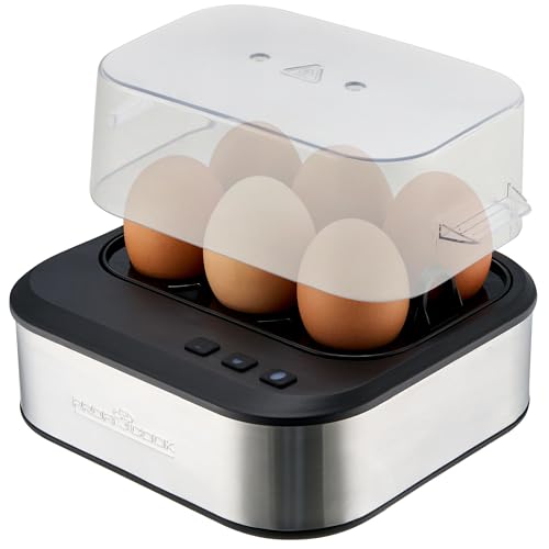 Proficook, Cuociuova Con Segnale Vocale, Controllo Elettronico Della Durezza A 3 Livelli, Piastra Antiaderente, Pc-Ek1276