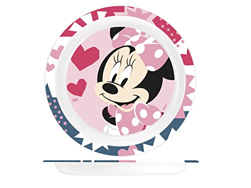 Lulabi Disney Minnie Icon Piatto Piano Pappa In San Decorato, 21Cm