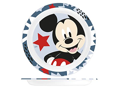 Lulabi Disney Mickey Icon Piatto Piano Pappa In San Decorato, 21Cm