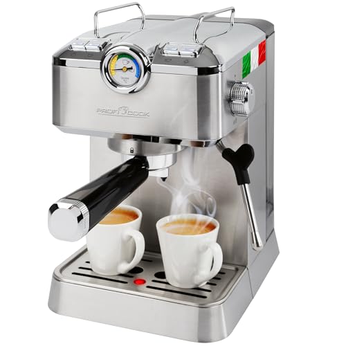 Macchina Per Espresso Proficook® | Portafiltro | Pompa Per Espresso Professionale Italiana | 20 Bar | Per Caffè In Polvere E Capsule Compatibili Nespr