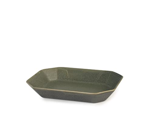 Pt Streat Set 2 Vaschette In Stoneware Verde 17X22Cm
