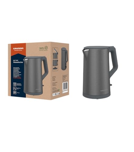 Grundig Wk 7340 - Bollitore Elettrico, Potenza 2150 W, Capacità 1,5 L, Avvolgicavo, Spegnimento Automatico, Elemento Riscaldante Nascosto In Acciaio I