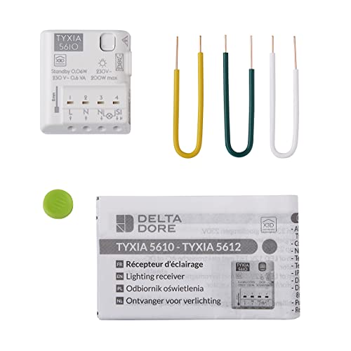 Delta Dore 6351400 Tyxia 5610 Ricevitore Nano Modulo, 230 V, Bianco