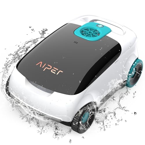 Aiper Scuba L1 Robot Piscina Senza Fili, Sistema Trimotore, Doppia Filtro, Avvio Con Un Clic, Parcheggio Automatico, Adatto A Piscine Fino A 100Mq Bia