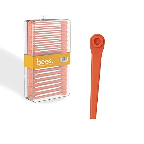 Set Di Lame Di Ricambio Beos® 100X Per Tagliabordi Gardena - Lame In Plastica Compatibili Con Gardena Accucut, Comfort Cut Li18/23R & Li18/23Ro, Easyc