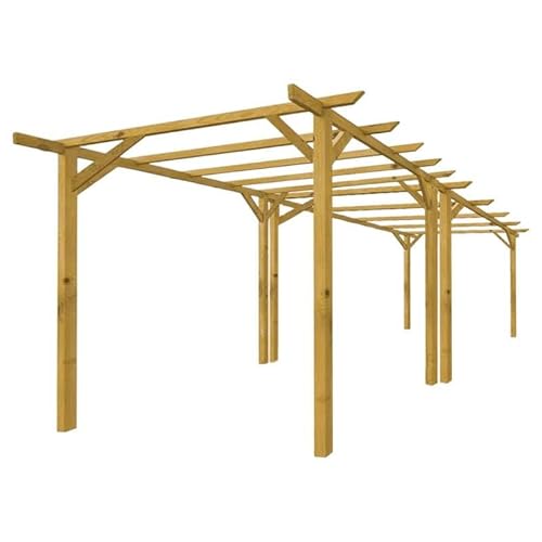 Pergola In Legno 3X6 Da Esterno E Giardino In Pino Massello