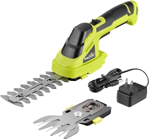 Snapfresh Tagliasiepi A Batteria Tagliasiepe Forbici Tosaerba A Batteria 2 In 1-7.2 V Durata Batteria: 60 Min - Elettrico Tagliaerba Portatile, Lunghe