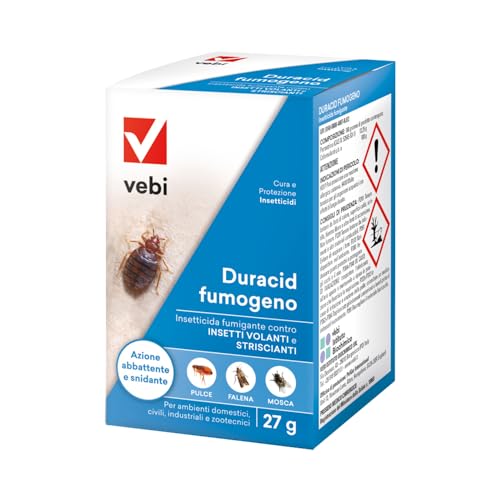 Insetticida Fumogeno Eliminare Insetti Ampio Spettro Azione, Miscela Fumigante Contro Insetti, 100% Made In Italy - 27G