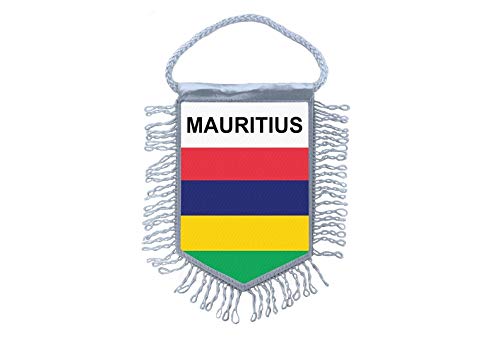 Akachafactory Bandiera Bandierina Auto Gagliardetto Nazioni Mauritius
