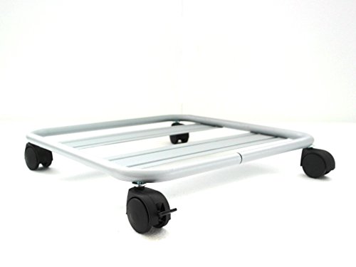 Pollice Verde Tek033 Carrello Sottovaso Quadrato Con Ruote Cm. 33 Alluminio