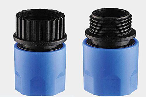Topways® Garden Hose Adaptors Connector Espandibile Tubo Per Innaffiare Maschio E Femmina Connettore Adattatori Per Tap E Spray Blu
