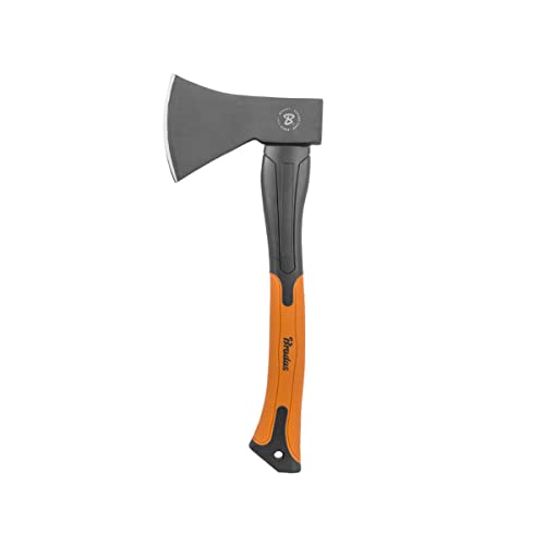 Bradas - Kt-Sf1080, Accetta Professionale, Manico In Fibra Di Vetro 0,800 Kg, Ascia Spaccalegna Multiuso Lungh 39,5 Cm Con Certificato Di Sicurezza Tü