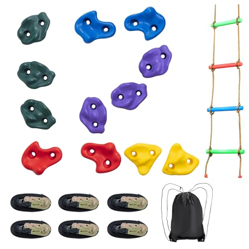Vevor Kit Ninja Per Arrampicarsi Sugli Alberi, 6 Cinghie A Cricchetto, Arrampicata Sugli Alberi 12 Prese Per Arrampicata Sugli Alberi, 1 Scala Da Arra
