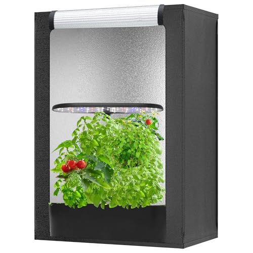 Piccola Tenda Da Coltivazione Per Aerogarden, Sistema Di Coltivazione Idroponica Indoor Grow Tenda, 48,9 X 35,9 X 50,8 Cm, In Mylar Altamente Riflette