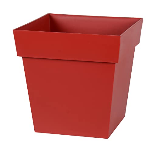 Eda Plastiques - Vaso Quadrato, Toscane 13643 Bl Sx6, 32 X 32 X 32 Cm