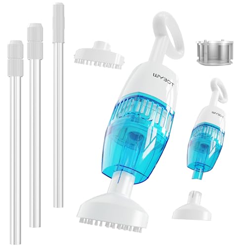 Wybot Aspiratore Piscina Fuori Terra Con Autonomia Di 60 Minuti, Aspirapolvere Piscina Con Asta Telescopica, Pulitore Piscina Fuori Terra Ideale Per P