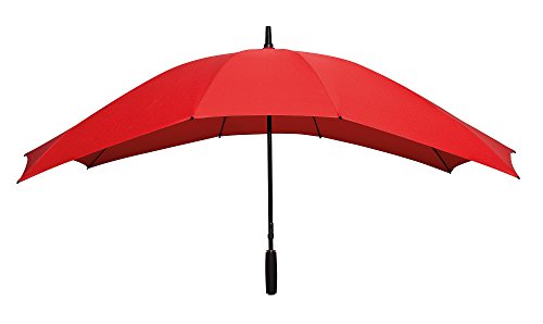 Le Monde Du Parapluie Falcone - Ombrello Dritto Per Coppia, Colore Rosso, Eccellente Resistenza Al Vento, Colore: Rosso