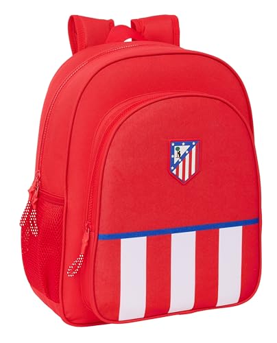 Safta Atletico De Madrid - Zaino Scuola Per Bambini, Adattabile A Carrozzina, Ideale Per Bambini In Età Scolastica, Comodo E Versatile, Qualità E Resi