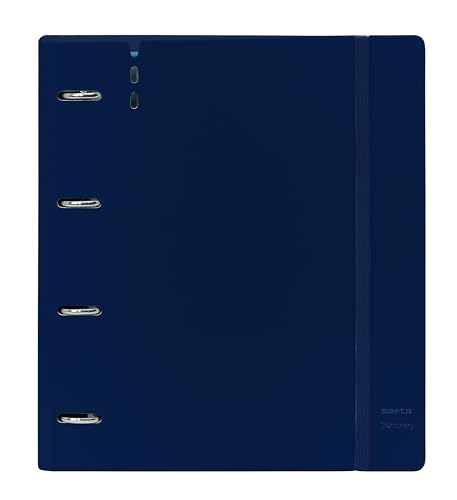 Safta - Carpeblock Con 4 Anelli Da 35 Mm, Con Ricambio, Con 100 Fogli A4, Ideale Per Bambini Di Diverse Età, Comodo E Versatile, Qualità E Resistenza,