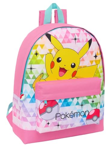 Pokemon - Zaino Scuola Per Bambini, Ideale Per Bambini Di Diverse Età, Comodo E Versatile, Qualità E Resistenza, 32 X 12 X 40 Cm, Colore Multicolore,