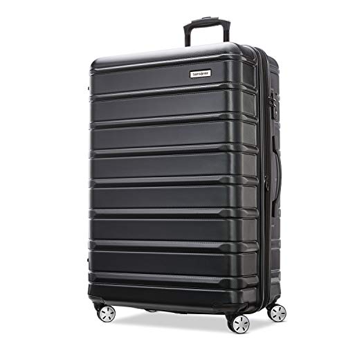 Samsonite Omni 2 Hardside Valigia Espandibile Con Mulinelli Spinning, Nero Mezzanotte., Checked-Large 28-Inch, Omni 2 Hardside Bagaglio Espandibile Co