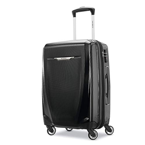 Samsonite Winfield 3 Dlx Hardside Expandable Luggage, Nero, Carry-On 20-Inch, Winfield 3 Dlx Hardside - Bagaglio Espandibile Con Ruote Girevoli