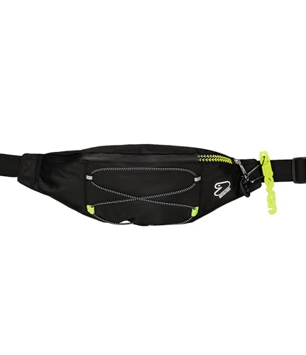 Seven Marsupio Tech, Nero, Con Tasca E Cinghia Regolabile, Accessori Moda