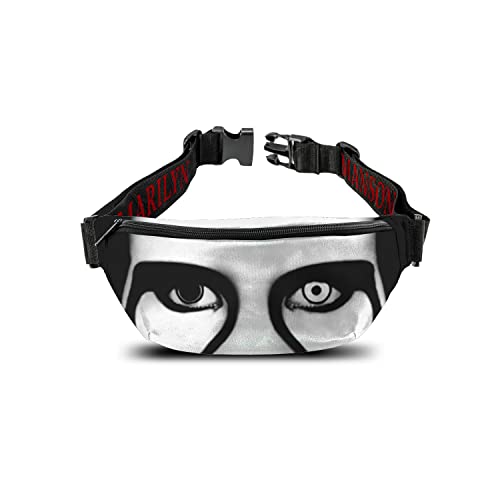 Rocksax Marilyn Manson Bum Bag - Red Lips - 23Cm X 18Cm X 5Cm - Officially Licensed Merchandise