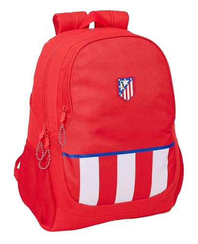 Safta Atletico De Madrid - Zaino Scuola Per Bambini, Ideale Per Bambini Di Diverse Età, Comodo E Versatile, Qualità E Resistenza, 32 X 16 X 44 Cm, Col