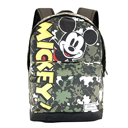 Disney Topolino Surprise-Zaino Hs Fan, Verde Militare, 30 X 43 Cm, Capacità 22 L