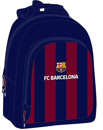 Safta F.C. Barcellona – Zaino Adattabile Al Carrello, Zaino Ideale Per Bambini Di Diverse Età, Comodo E Versatile, Qualità E Resistenza, 32 X 15 X 42
