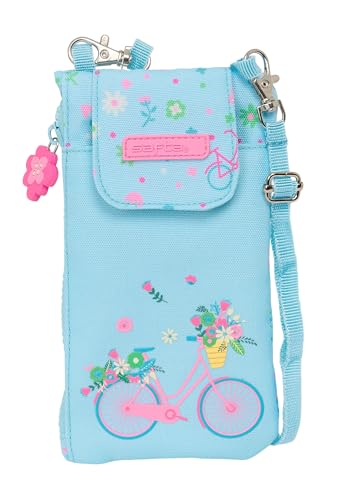 Safta - Portamonete Porta Cellulare, Formato Standard, Per Cellulare, Tessuto Riciclato, Comodo E Versatile, Qualità E Resistenza, 19 X 10 Cm, Colore