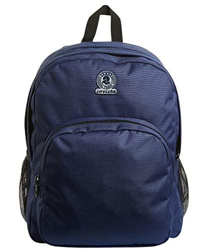 Invicta Benin M, Zaino Doppio Scomparto , Unisex Bambini E Ragazzi, 30 X 40 X 22 Cm, Capacità: 28 Lt, Blu