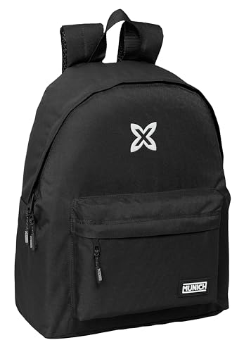 Safta Monaco Basic - Day Pack Per Bambini, Zaino Per Bambini, Qualità E Massima Resistenza, Comodo E Versatile, 33 X 15 X 42 Cm, Colore Nero, Nero , E