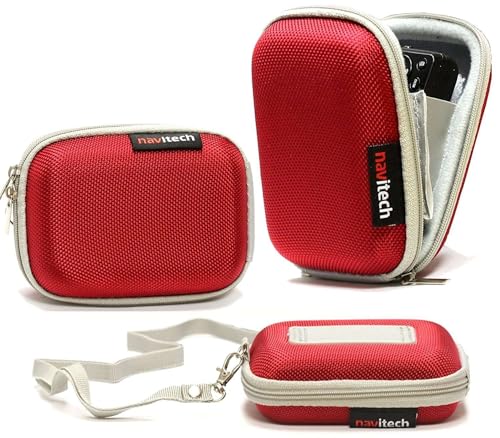 Navitech Rosso Custodia Per Fotocamera Compatibile Con Fotocamera Compatta Agfaphoto Realishot Dc9200, Blu, One Size