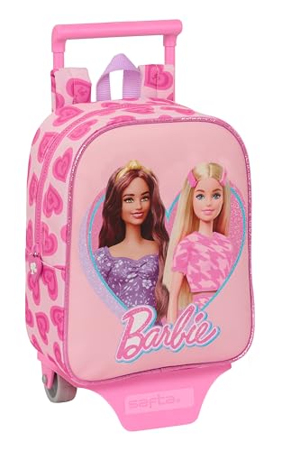 Safta Mini With Wheels Barbie Love Backpack One Size