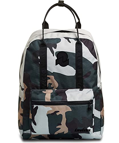 Invicta Zaino Va X Limited Edition Camouflage, Tasca Porta Pc Fino A 13'', Studio, Lavoro E Tempo Libero, Tessuto Eco Material, Per Uomo Donna
