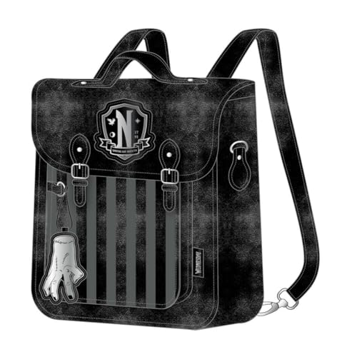 Zaino Casual Moda Ecopelle Wednesday 22.5 X 22.5 X 7.0 Cm, Multicolore, Estándar, Casual