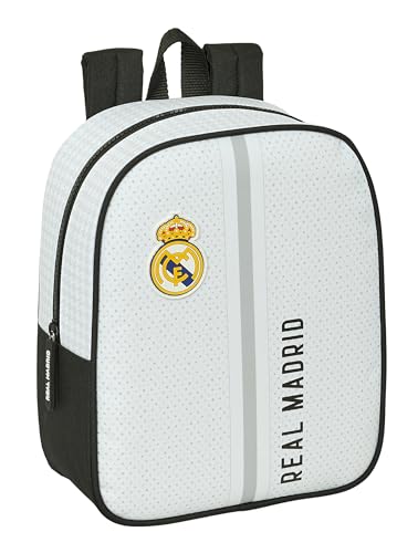 Real Madrid 1ª Attrezzatura 24/25 – Zaino Per Bambini, Zaino Per La Scuola, Adattabile Al Carrello, Ideale Per L'Asilo, Comodo E Versatile, Qualità E