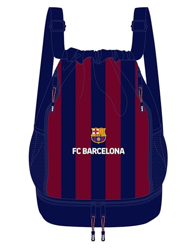 F.C. Barcellona – Zaino Per Bambini, Ideale Per Bambini Di Diverse Età, Comodo E Versatile, Qualità E Resistenza, 34 X 15 X 43 Cm, Colore Blu Marino/G