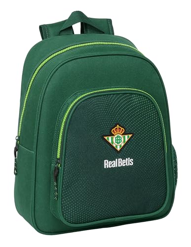 Safta Real Betis - Zaino Per Bambini, Ideale Per Bambini Di Diverse Età, Comodo E Versatile, Qualità E Resistenza, 28 X 10 X 34 Mm, Colore Verde, Verd