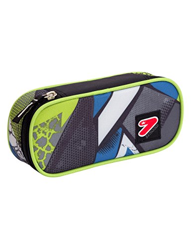 Portapenne Scuola Seven The Double - Ice Patch - Blu Giallo - Porta Penne